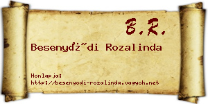 Besenyődi Rozalinda névjegykártya